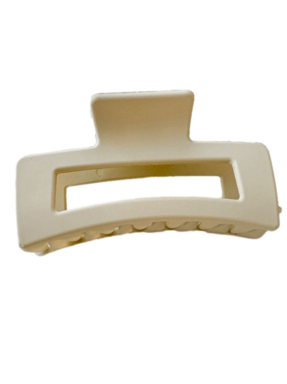 $12 (2 for $20) Large Solid Matte Putty Hair Claw Clip Rectangular Crab Clip